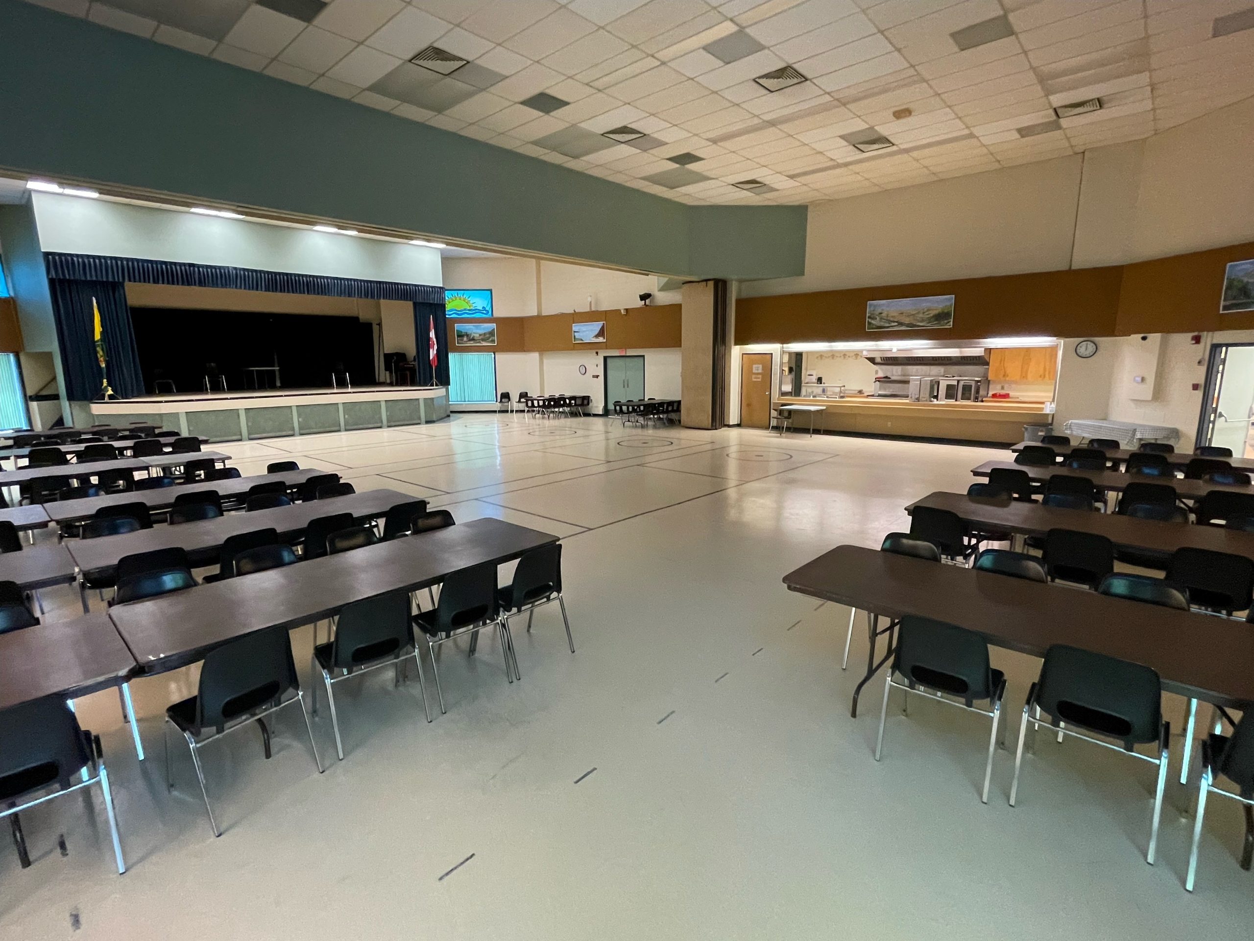 community auditorium and cafeteria 